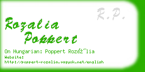 rozalia poppert business card